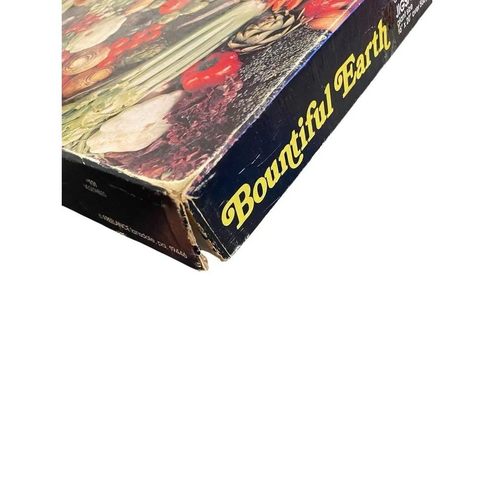 Vintage Bountiful Earth Vegetables 500+ Piece Jigsaw Puzzle Used Complete